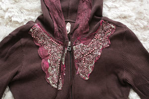 Image of Brown/Plum Free People Hoodie