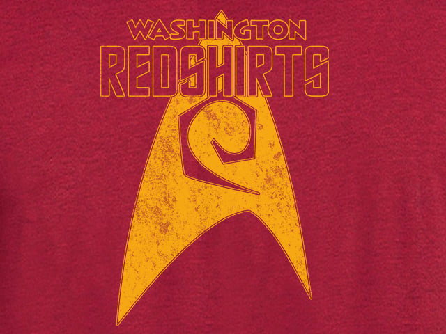 Image of Washington Redshirts Retro Look men's and ladies t-shirt