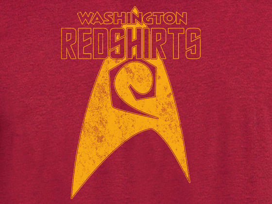 Image of Washington Redshirts Retro Look men's and ladies t-shirt