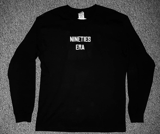 Image of Nineties Era Long Sleeve Tee (BLACK)