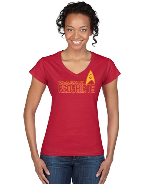 Image of Washington Redshirts "Uniform Look" men's and ladies v-necks