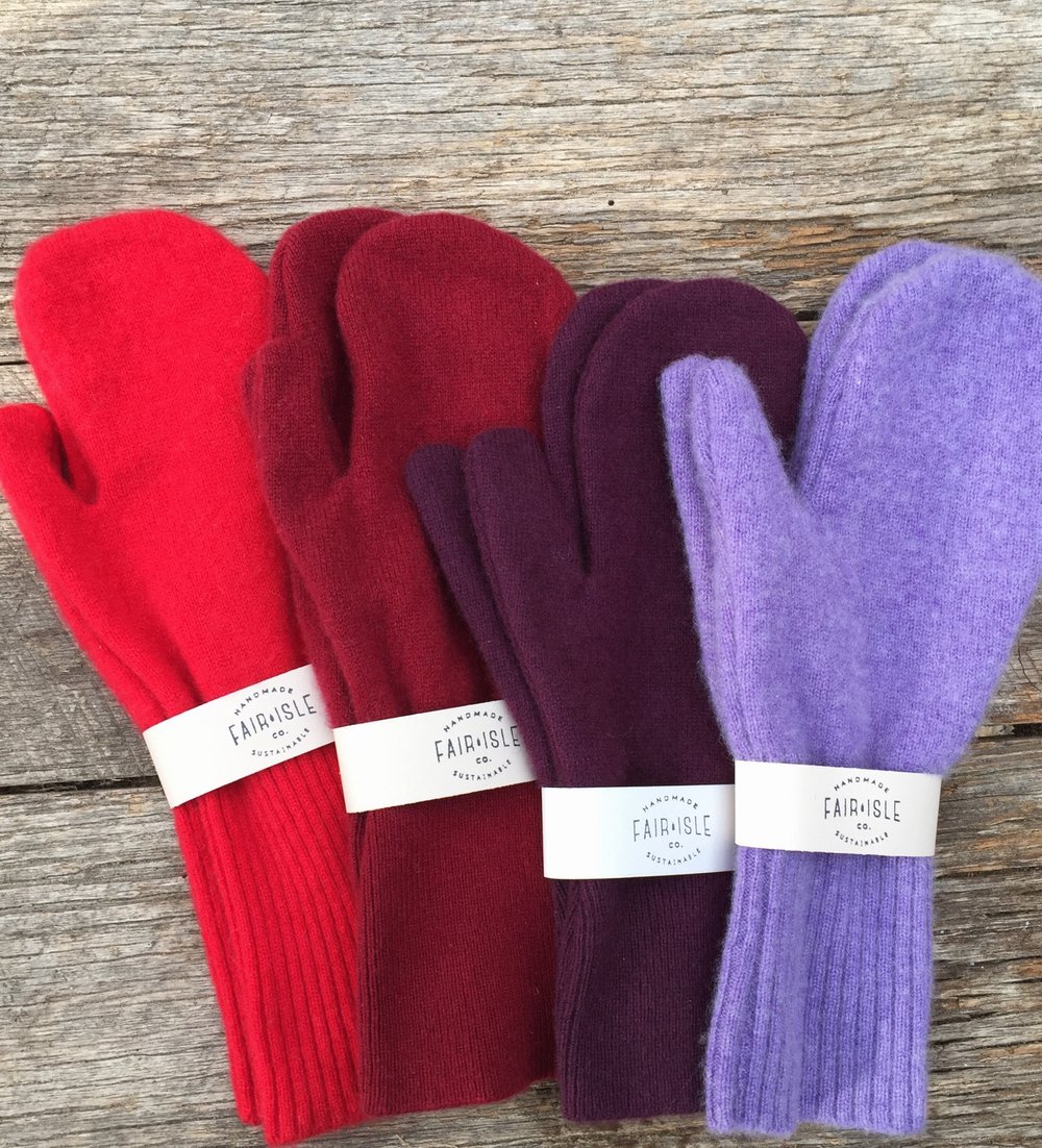 Image of Cashmere mittens for women