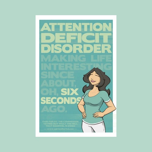 Image of Attention Deficit Disorder Poster - BIG!