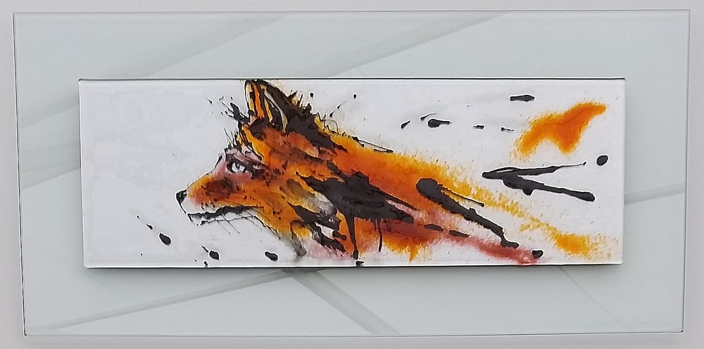 Image of Foxy glass art picture