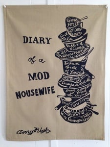 Image of Diary Of A Mod Housewife tea towel