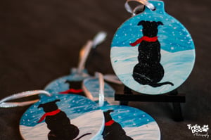 Image of Limited Edition 2016 Pit Bull Winter Wonderland Christmas Ornament