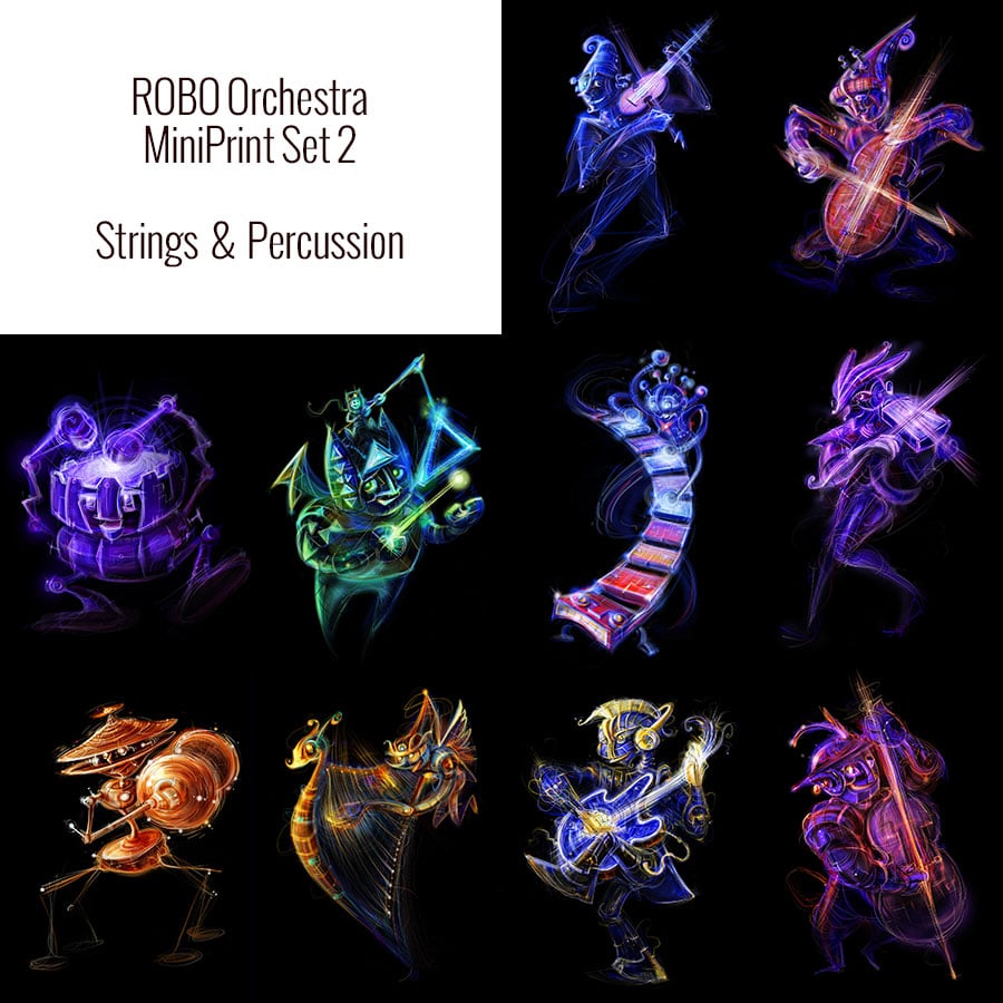 Image of Robo Orchestra MiniPrint Set 2