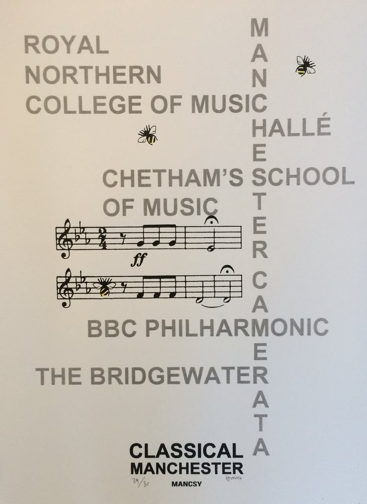 Image of A3 Classical Manchester screen print 