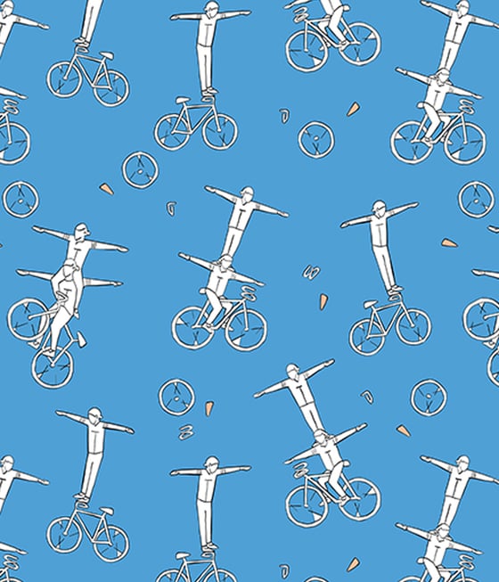 Image of Gymnastic Cycling Napkin Set