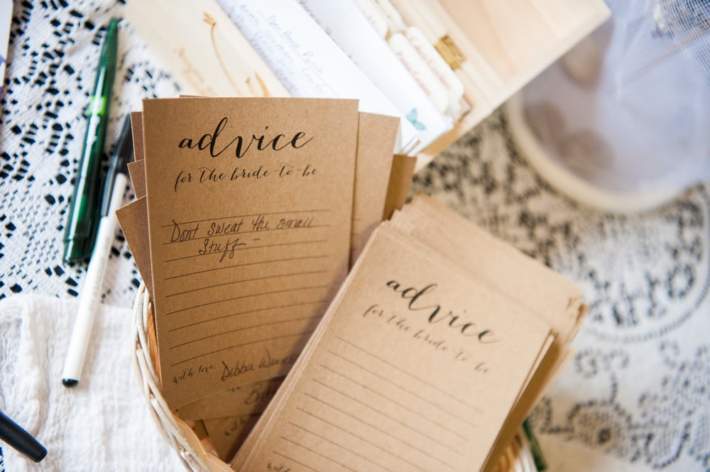 Image of Bridal Shower Advice Cards