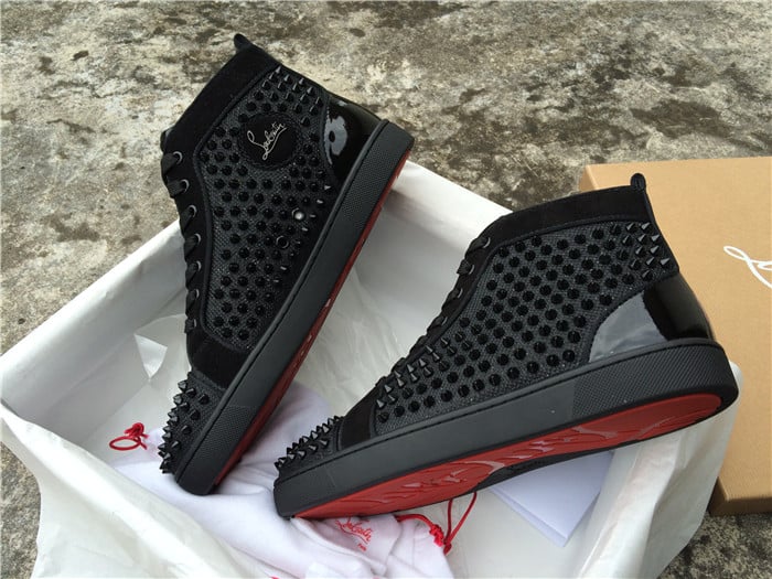 Image of Authentic Christian Louboutin Louis Spike Black