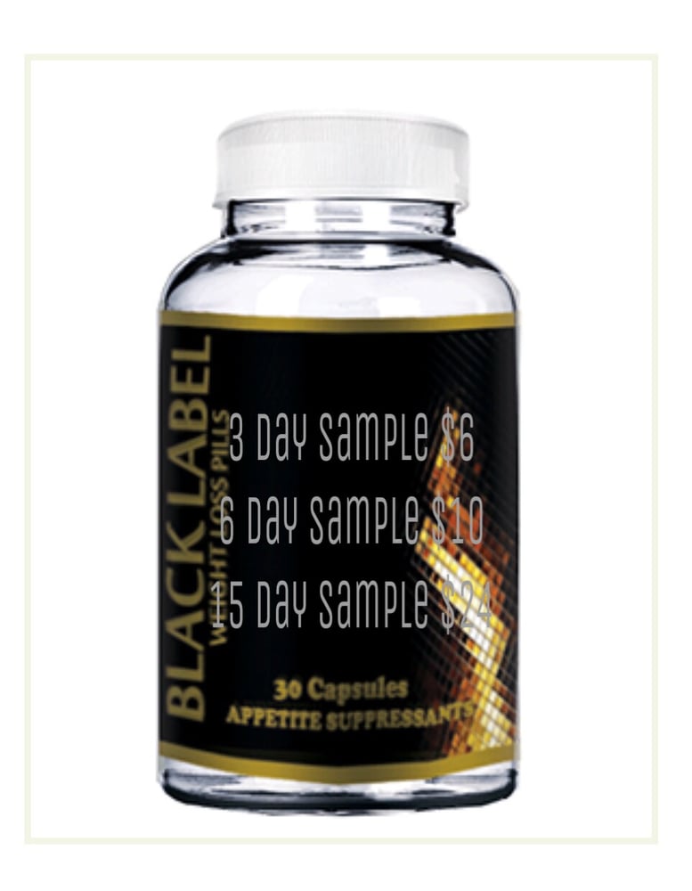 Image of 6 day sample of black label pill