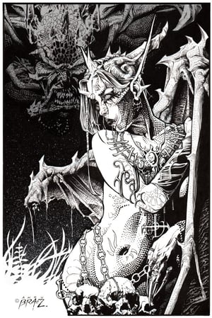 Image of Black Tears- 13x19 Limited Print (signed) <font color="chartreuse"></font>