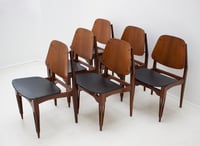 Image 5 of Italian Dining Chairs with Carved Legs, 1950s