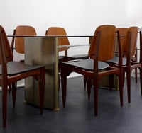 Image 4 of Italian Dining Chairs with Carved Legs, 1950s