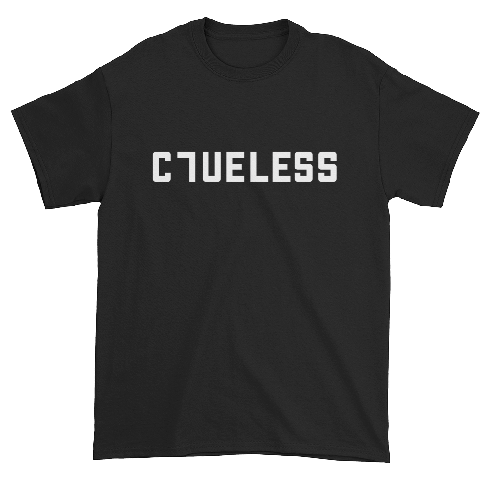 Image of Clueless block logo tee black