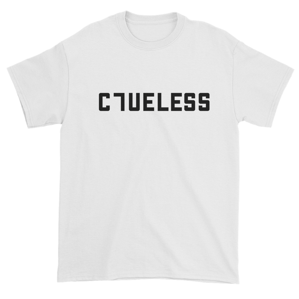 Image of Clueless block logo tee White