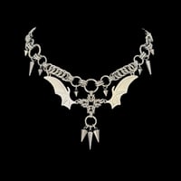 Image 1 of Bat Wings Charm Necklace