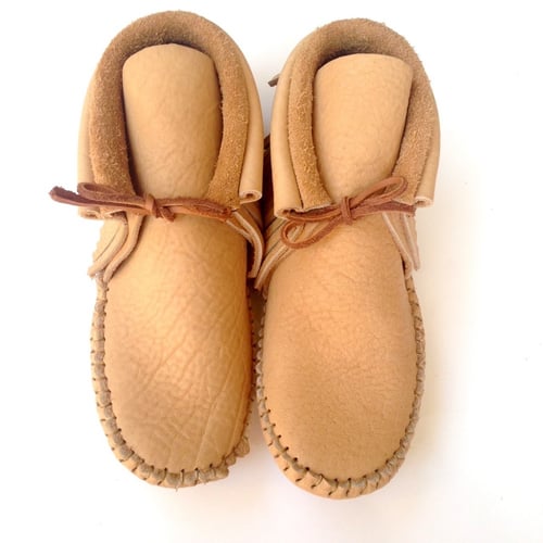 Handmade Fringe Moccasins Tan Beyond Buckskin Boutique 