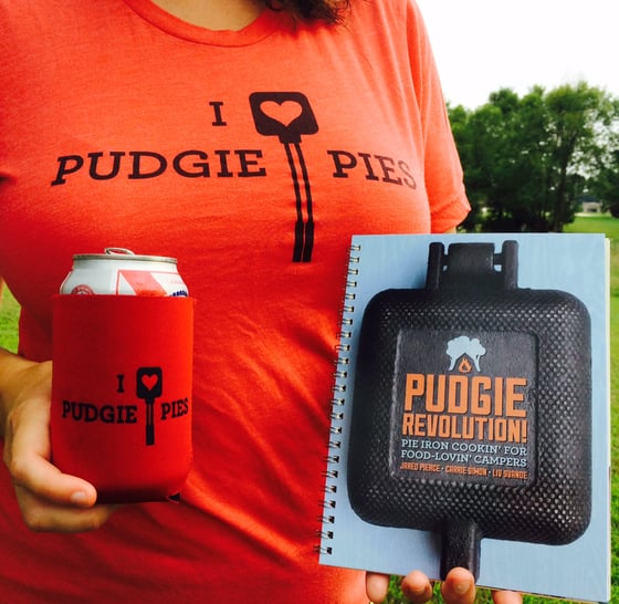 Image of Pudgie Gift Pack: cookbook + t-shirt + coozie