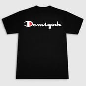 Image of Demigodz Champion Logo T-Shirt - Black Tee