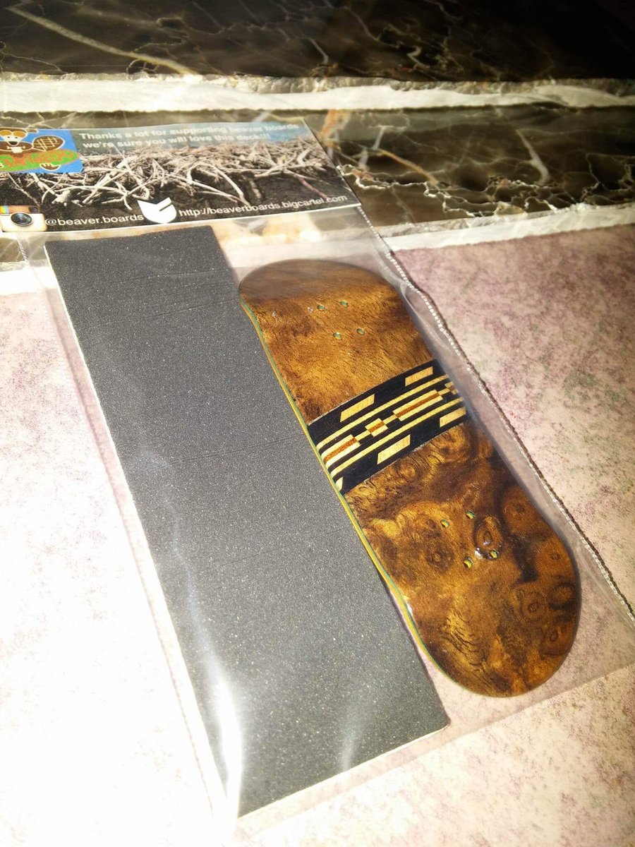 Image of Exotic burl split ply deck 33mm