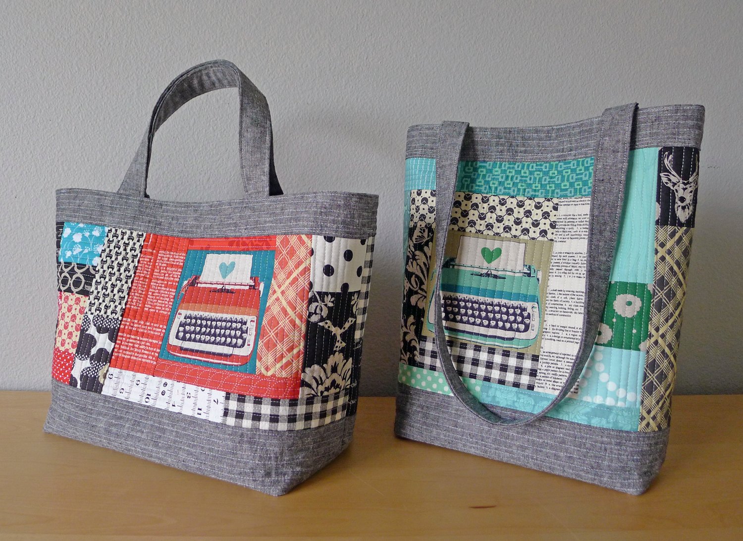 quilted tote bags