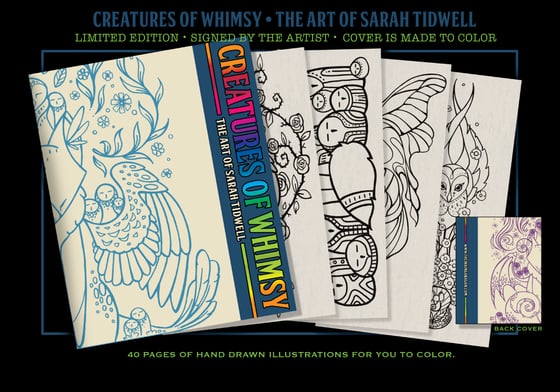 Image of 'Creatures of Whimsy' Coloring Book