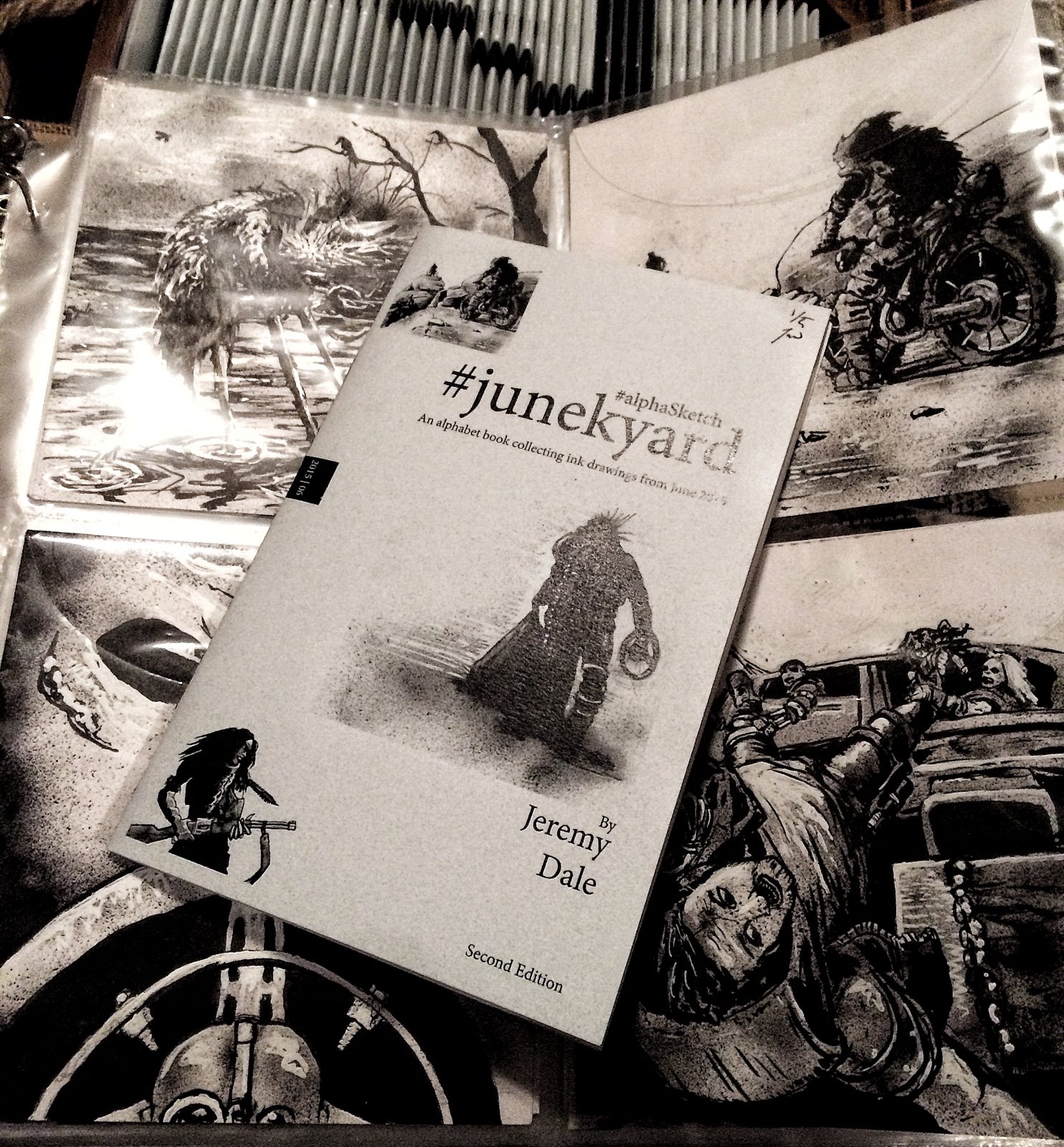 Junekyard #alphaSketch Books/Originals