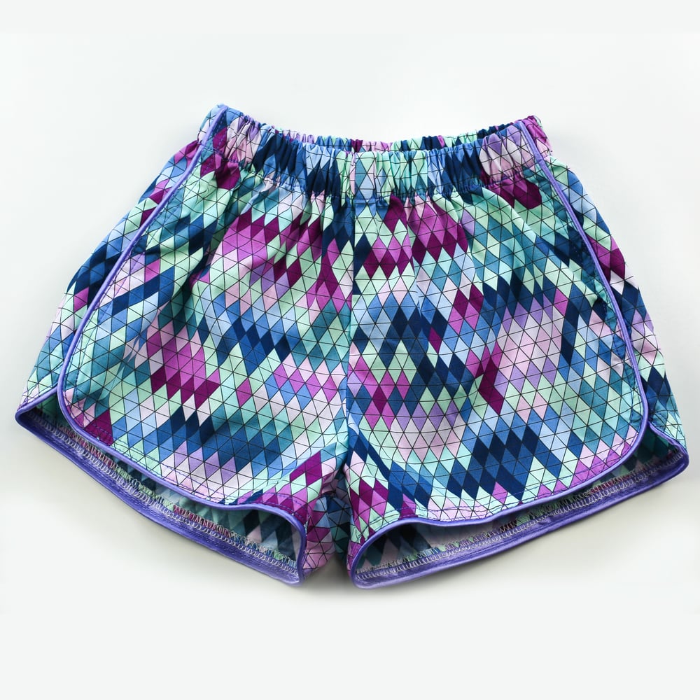 Image of Little Traveller Shorts - Inka Carnival Aqua