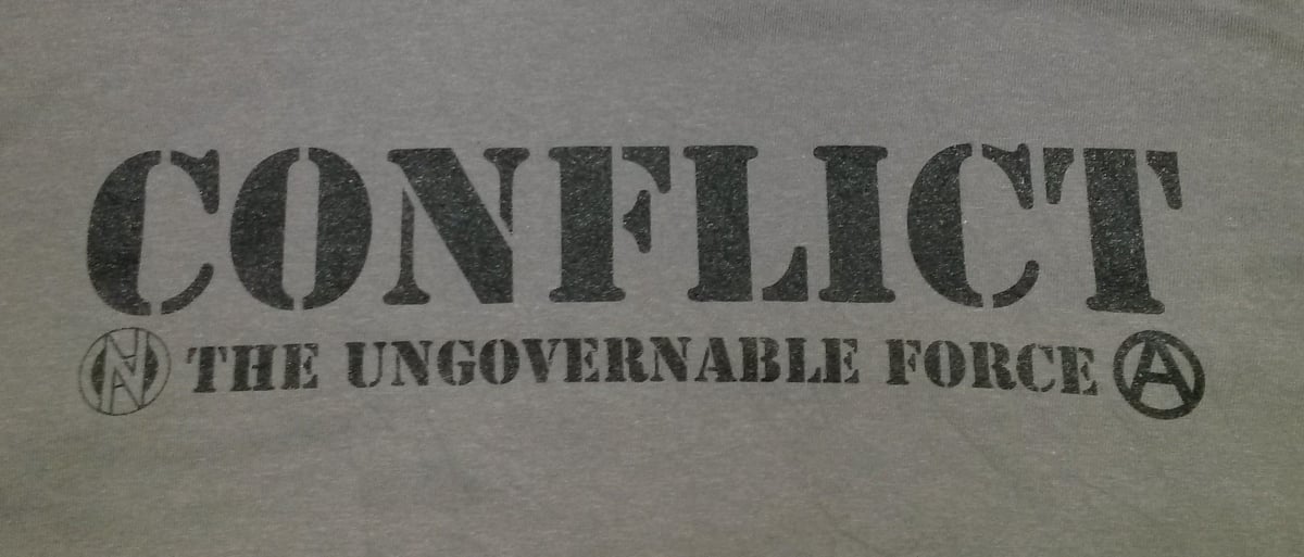 Image of Conflict Ungovernable Force Grey Shirt