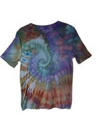 Image 6 of ♻️ UPCYCLED M Rib Tee in Muted Dark Spiral Ice Dye