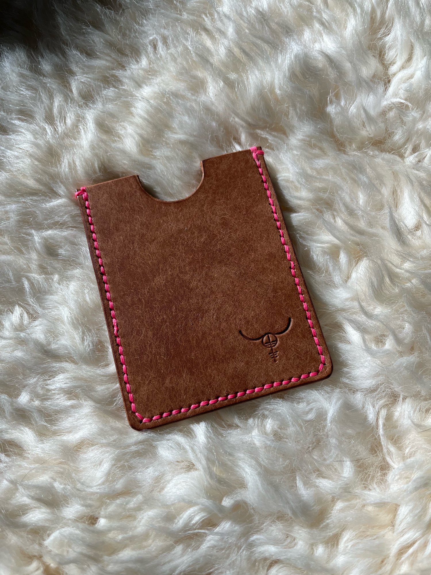 Image of Cognac Pueblo Cardholder 