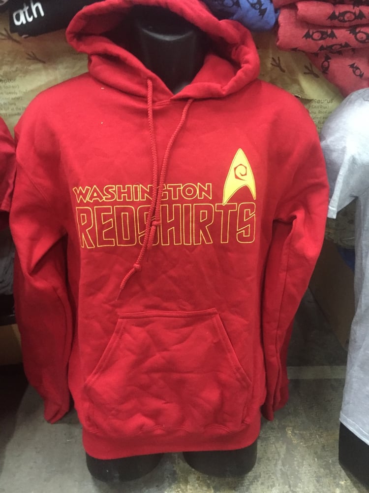 Image of Washington Redshirts men's red hoodie