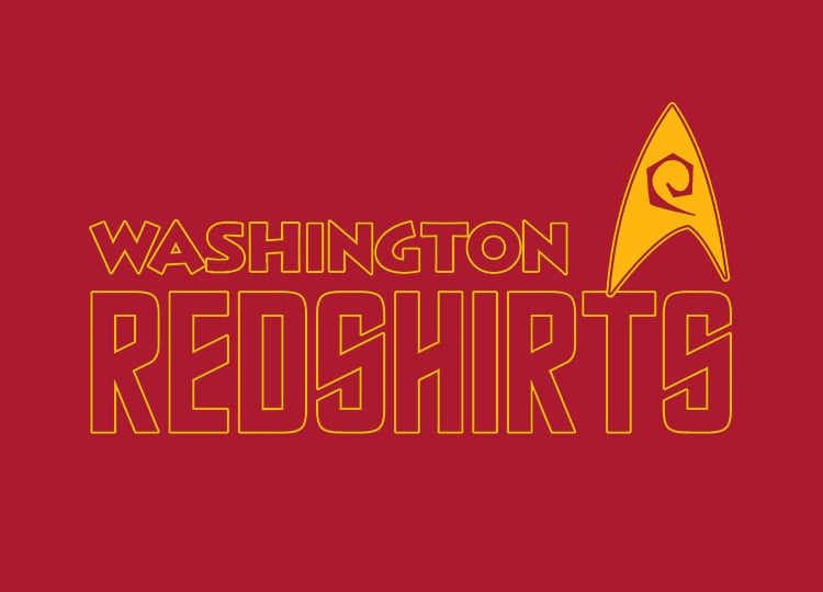 Image of Washington Redshirts men's red hoodie