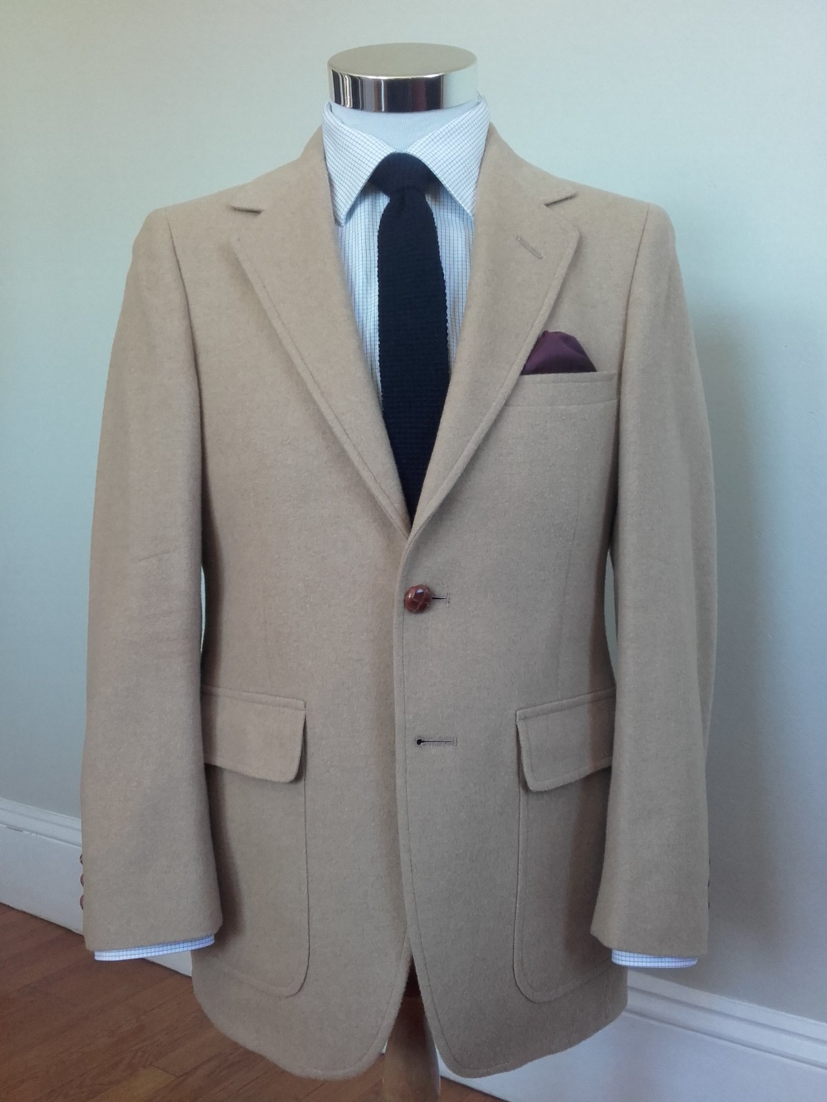 38 Short | Vintage Mongolian Camel Hair Sport Coat | Flute & Rye