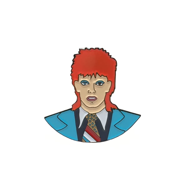 Image of David Bowie enamel pin