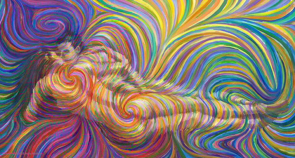 Image of Reclining Lovers - Connecting over many lives.