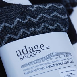 Image of Soft Merino Blend Dress Socks - 2pair pack - Waves