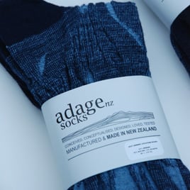 Image of Soft Merino Blend Dress Socks - 2pair pack - Geometric Botanical