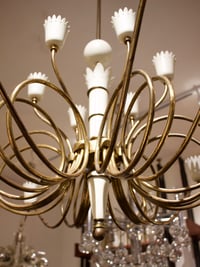 Image 2 of Italian Chandelier with Crown-Shaped Details