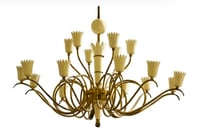 Image 3 of Italian Chandelier with Crown-Shaped Details