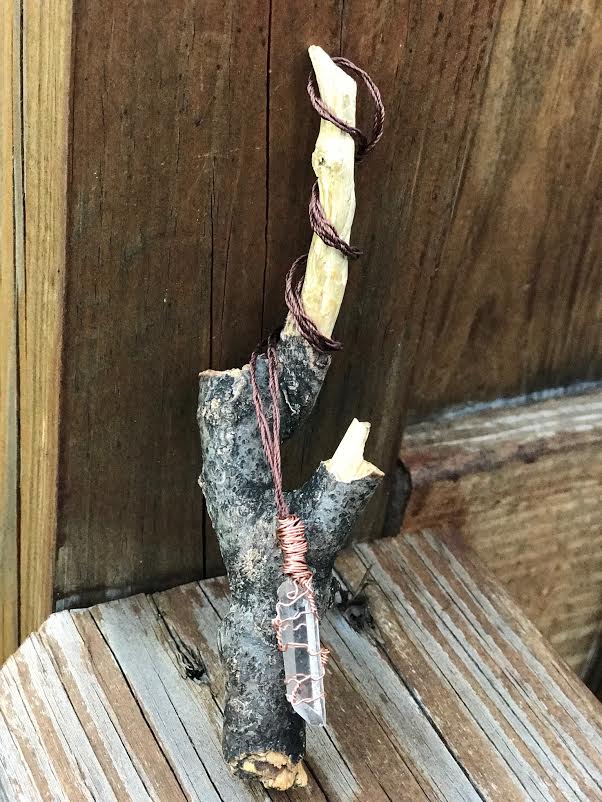 Image of 'Seshat's Spiral' Crystal Pendulum