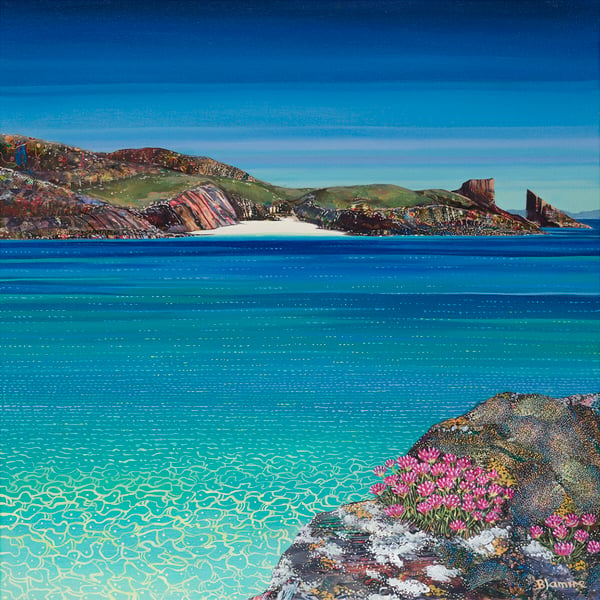 Image of Clachtoll rocks giclee print