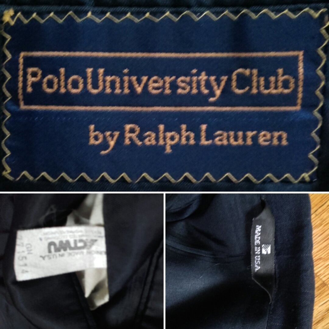 Vintage 44R Polo University Club Pinstripe Suit | Flute & Rye