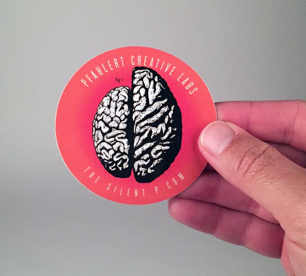 Right Side Brain Vinyl Sticker