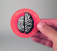 Image 1 of Right Side Brain Vinyl Sticker