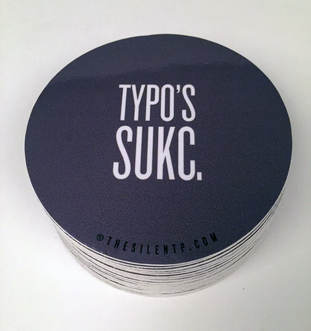 Typo's Sukc Vinyl Sticker