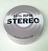 Image 2 of 33 1/3 RPM Stereo Vinyl Sticker