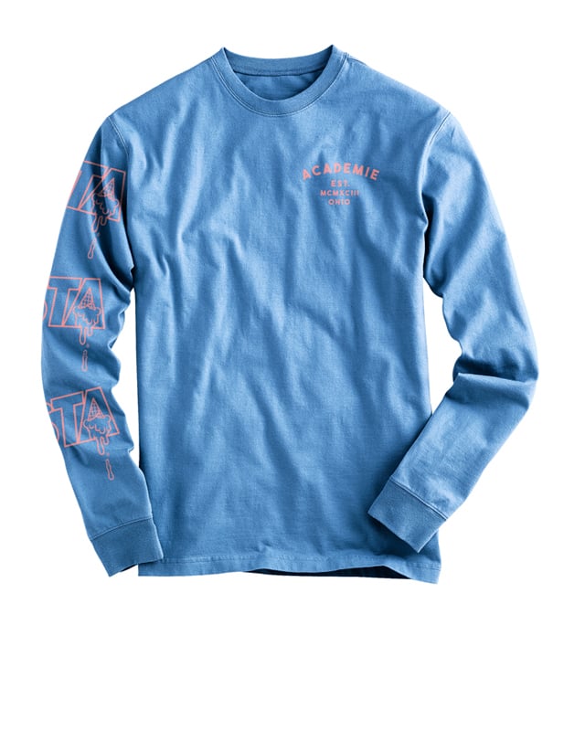 Image of Vice Long Sleeve Tee Sky Blue